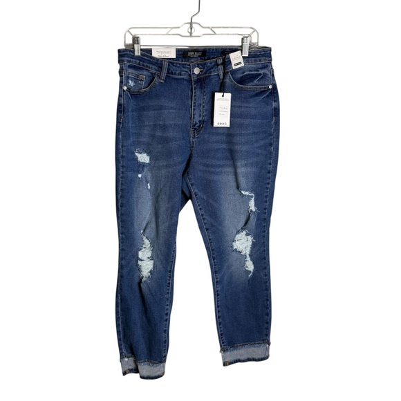 Judy Blue High Waist Slim Fit Jeans Distressed 15/32 NWT JB84183